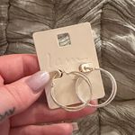 Silver Hoop Earrings by I am Photo 2