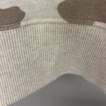 Aerie Tan Camo Crew Neck Mixed Textured Sweatshirt w/ Large Slide Slits- XS Photo 9