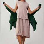 Anthropologie Daily Practice by Layered Short Sleeve Asymmetrical Dress Sz Small Photo 1