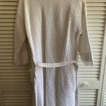 Women’s 100% Cotton White Waffle Knit Robe with Eyelet Accent Trim Size undefined Photo 14
