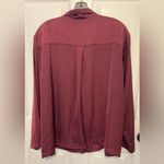 Banana Republic  Women’s Burgundy Satin Pajama Set Size XL Photo 2