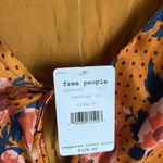 Free People NEW Morning Light Golden Yellow Print Long Sleeve Mini Dress Photo 8
