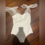 Pink Lily White bodysuit Photo 3