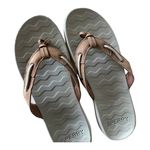 Sperry  Top-Sider Waveside Brown Leather Women's Flip Flop Size 8.5M Photo 5