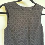 Theory  Black Classic Textured High Neck Sleeveless Career Top Summer Basic Small Photo 1