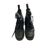Dr. Martens  Black Leather Lace Up Chunky Heel Boots Womens US Size 8 UK 6 Photo 1