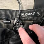 BLANK NYC  The Bond Black Faux‎ Leather Pants with Zip Details Size 25 Photo 1