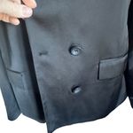 Chelsea28 NWOT Double Breasted Satin Blazer in Black - Size XS Photo 6