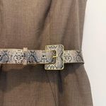 Antonio Melani  Taupe Midi Dress with Patterned Belt Photo 1