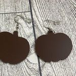 New Turquoise/Brown Festive Pumpkin Dangle Earring Halloween Thanksgiving Fall Blue Photo 2