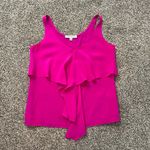 Amanda Uprichard hot fuchsia pink silk sleeveless top size P Photo 4