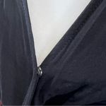 One Clothing black ruched tie sleeve vneck romper with pockets size small Photo 4