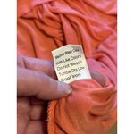 Piko  Women Orange Long‎ Sleeve Boat Neck Oversized Stretch Shirt M Bamboo Photo 6