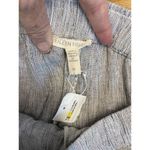 Eileen Fisher Wide-Leg Pant Women's 3X Gray Crinkled Organic Linen Stripe A35 Photo 4