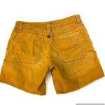 prAna  Mustard Embroidered Cut Off Shorts Photo 1