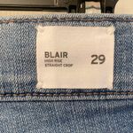 Hudson Jeans  Women's Classic Blue high rise straight Cropped Jeans Photo 5