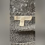 Eileen Fisher  Metallic Gray Knit Sweatshirt Photo 2