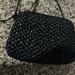 Black Woven Crossbody Bag Gold Accents rodo purse vintage fall classic Italy Photo 1