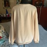 A New Day  Women’s Cream With Black Trim Love Always Sweatshirt Size Large soft Photo 2