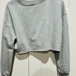 Pinches Get Stitches Cropped Sweater Sweatshirt XS Gray Photo 1