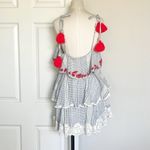 Hemant & Nandita Aesha Mini Tassel Shell Dress White Size L Photo 3