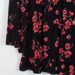 Renamed Womens Floral Crochet‎ Tiered Dress Size M Black Long Sleeve Whimsigoth Red Size M Photo 2