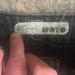 Top shop black cutoff denim skirt size 6 Photo 2