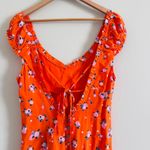 Free People Like A Lady Orange Citrus Printed Mini Dress Size Small Photo 5