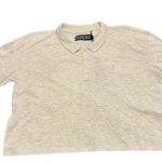 Polo Kangol grey short sleeve cropped  shirt size large nwt Photo 0