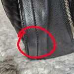 Alexander McQueen READ Leather Skull Padlock Zip Around Biker Bag Black Photo 12