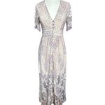 Prómesa Promesa Sleeping Beauty Maxi Dress Lavender Small Floral Lace Cottage Core Photo 2