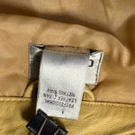 Chico's Chico’s Genuine Leather Zip Jacket Size 1 (M)  Yellow Tan Moto Style‎ Full Zip Photo 9