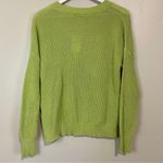 Sweet Romeo Women’s Waffle Knit Lightweight Pullover Sweater Green Size XS NWT Photo 6