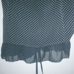 LC Lauren Conrad Lauren Conrad XL NY Ruffle Capped Sleeve Dots Top in Black White Photo 4