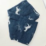 The Royal Standard All Over Horse Pattern Gauze Scarf 41x68 Blue Photo 1
