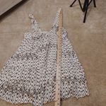 Urban Outfitters Size Small S Short Dress Brown Cream White Trendy Flowy Boho Photo 3