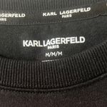 Karl Lagerfeld  Black and Red Paris Graphic Sweater Photo 3