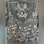 Social Occasions by Mon Cheri Lace Embroidered Bell Sleeve Column Cocktail Dress Gray Size 10 Photo 5