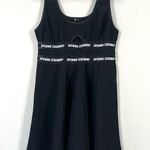 Opening Ceremony Black Torch Logo Cutout Skater Dress Large Photo 3