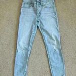Madewell  9" Mid-Rise Skinny Crop Jeans in blue Asbury Wash: Button-Front Edition Photo 4