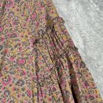 Comptoir Des Cotonniers Shirt Womens Medium 36 Brown Pink Floral Boho Cottage Photo 5