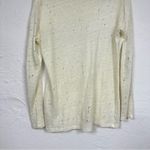 IRO  Linen Cream Crew Neck Distressed Pullover Sweater Womens XS Oversized Beachy Photo 7