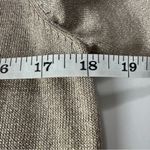 BCBGMAXAZRIA  Gold Metallic Tiered Ruffle Sweater Dress Large Holiday Cocktail Photo 4