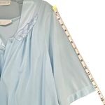 Vassarette Vintage Robe Night Dress S Baby Blue Nylon Night Gown Grannycore USA Photo 7