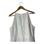 Boden Jumpsuit Women 10 White Linen Halterneck Sleeveless Wide Leg‎ NWT Preppy Photo 7