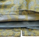 H&M Skirt Gold Light Blue Brocade Glitter Dressy Party Mini Skirt Size 6 Photo 8