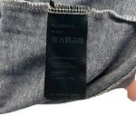 All Saints Women’s L Racerback Tank Top Blue Stripe 100% Cotton Basic Fisherman Photo 2