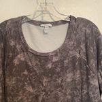 Daily Ritual Tie Dye Rolled Sleeve Lightweight Sweatshirt Gray Size XXL Photo 2