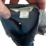 Garnet Hill  cascading ruffle skirt 100% silk GRAY SIZE 16 Photo 5