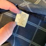 Monteau Navy and White Check Shirt Dress M Photo 5